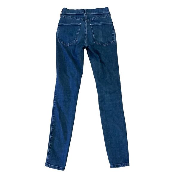 Express High Waisted Hyper Stretch Ankle Legging High Rise Jeans Everyday Casual - Picture 3 of 10